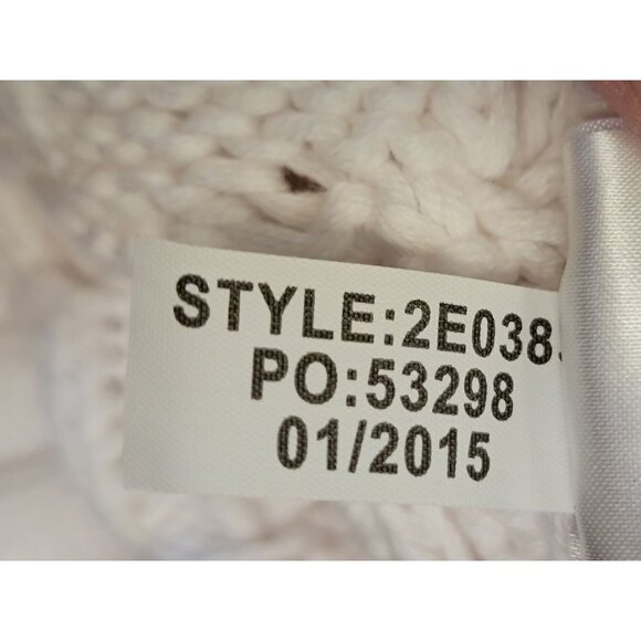 Vineyard Vines Womens White Cable Knit Sweater S 100% Cotton - Picture 5 of 5